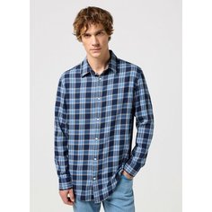 Рубашка Wrangler, размер L, черный/синий