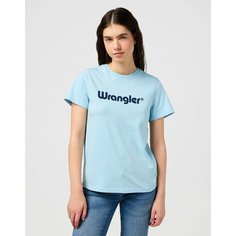 Футболка Wrangler Women Regular Tee, 1 шт., размер XL, голубой