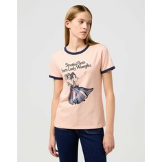 Футболка Wrangler Women Regular Tee, 1 шт., размер M, pink