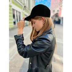 Бейсболка Экозамша Avenberg, размер One Size (56-60), черный