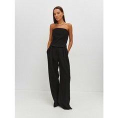 Брюки палаццо TO BE ONE, размер 42, черный