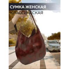 Сумка багет , фактура зернистая, бордовый Ha Be