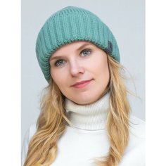 Шапка бини LanaCaps Каспий, размер 56-58, темно-зеленый