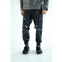 Брюки джоггеры BLK CROWN, размер XS, графитовый