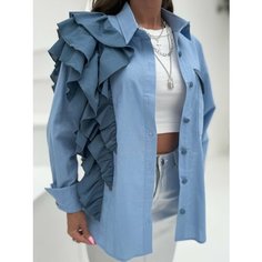 Блуза DiSORELLE, размер XL, голубой