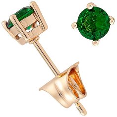 Серьги пусеты Baryshnikov, зеленый