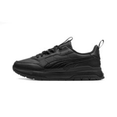 Кроссовки PUMA R78 Trek Lth, полнота F (EU)/ на среднюю стопу, размер 5.5, черный