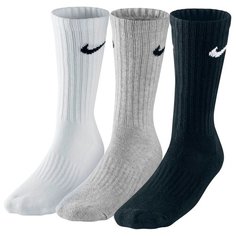 Носки NIKE Training, размер M, белый/серый/черный