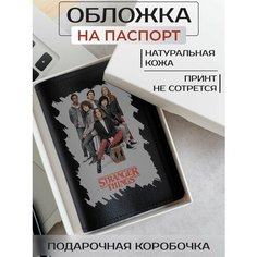 Обложка для паспорта RUSSIAN HandMade, черный