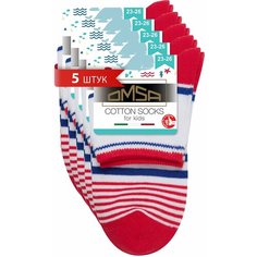 Носки Omsa 5 пар, размер 23/26, , красный