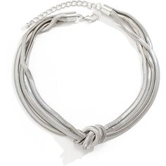Колье WASABI jewell, длина 35 см, серебристый