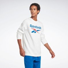 Свитшот спортивный Reebok RI FLC BIG LOGO CREW, размер S, , white
