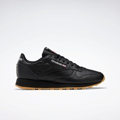 Кроссовки Reebok Classic Leather, размер 6.5 US, core black / pure grey 5 / reebok rubber gum-03