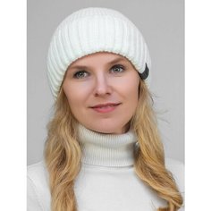 Шапка бини LanaCaps Каспий, размер 56-58, молочный