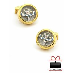 Запонки , золотой Cuff Links