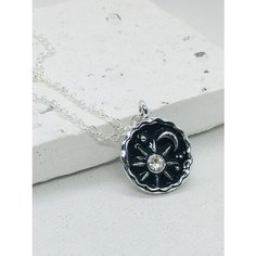 Колье VERBA, длина 45 см, серебристый/черный