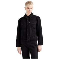 Джинсовая куртка Levis Women Ex-boyfriend Sherpa Trucker Jacket, размер XXS, чёрный Levis®