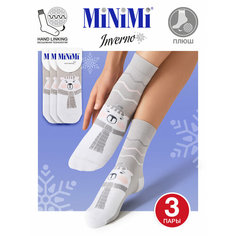Носки MiNiMi, комплект, 3 пары, размер 0 (UNI), grigio chiaro