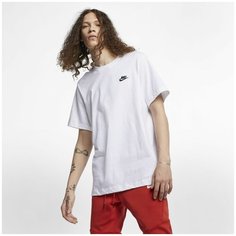 Футболка NIKE NSW CLUB TEE, размер XS, белый