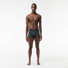 Трусы LACOSTE, комплект из 5 шт., размер TS, серый