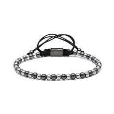 Браслет Sharks Jewelry, циркон, металл, серебристый