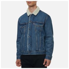 Джинсовая куртка Levis Men TYPE 3 SHERPA TRUCKER, размер S, синий Levis®