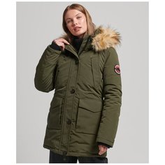 Парка Superdry, размер 12, зеленый