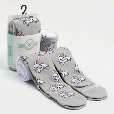 Колготки Крошка Я Базовая коллекция, размер 62-68, серый..