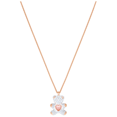 Колье SWAROVSKI, кристаллы Swarovski, длина 38 см, белый, золотой