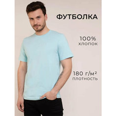 Футболка Uzcotton Premium, размер 46-48\M, голубой