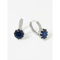 Серьги Shine & Beauty, кристаллы Swarovski, размер 15 мм, серебристый
