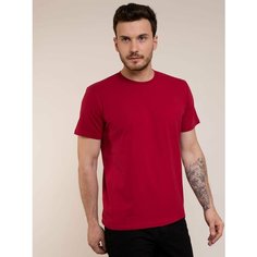 Футболка Uzcotton Premium, размер 46-48\M, бордовый