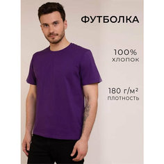 Футболка Uzcotton Premium, размер 48-50\L, слива