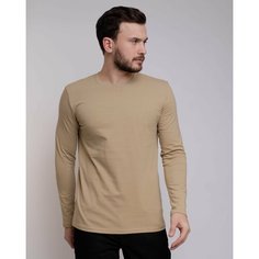 Лонгслив Uzcotton Premium, размер 50-52\XL, , бежевый