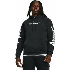Толстовка спортивная Under Armour Rival Fleece Graphic HD, размер XS, , чёрный