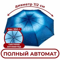 Зонт RAINDROPS, темно-синий/голубой