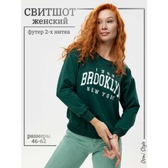 Свитшот SoRokin, размер 50, , зеленый/белый