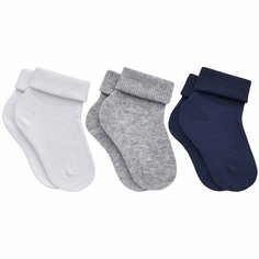 Носки RuSocks Базовая коллекция, 3 пары, размер 9-10, , мультиколор