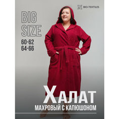 Халат для кормящих мам BIO-TEXTILES, размер 60-62, бордовый