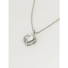 Колье Shine & Beauty, кристаллы Swarovski, длина 75 см, серебристый