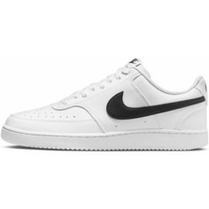 Кеды NIKE Court Vision Low Next Nature, полнота F (EU)/ на среднюю стопу, размер 9 US, белый, черный