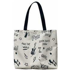 Сумка шоппер Bag & You, бежевый, черный