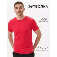 Футболка Uzcotton Premium, размер 48-50\L, красный