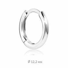 Серьга VALTERA, серебро, 925 проба, размер 12 мм, длина 1.2 см, , серебристый