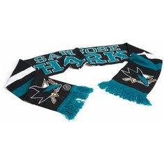 Шарф Atributika & Club San Jose Sharks,150х18 см, черный
