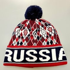 Шапка , размер one size, белый/красный/синий Reniva
