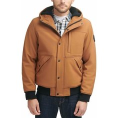 Куртка Levis Men Soft Shell Sherpa Lined Hoody Bomber Jacket, размер M, коричневый Levis®