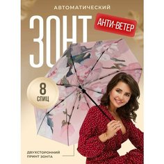 Смарт-зонт NAQIYA, розовый