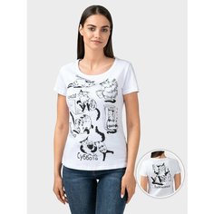 Футболка MixFix, размер XXL, белый