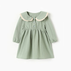 Школьный сарафан Minaku MINAKU: Cotton collection BABY, размер 80/86, оливковый